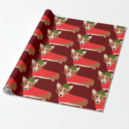 Corgi Christmas Wrapping Paper