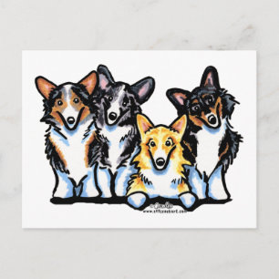 Corgi Clan Postcard