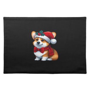 Corgi Claus A Pawsitively Merry Christmas Classic Cloth Placemat
