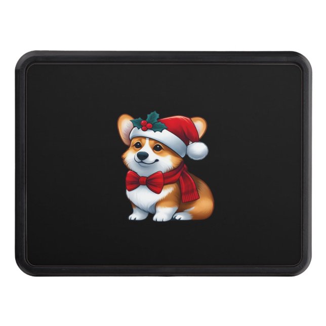 Corgi Claus A Pawsitively Merry Christmas Classic  Hitch Cover (Front)