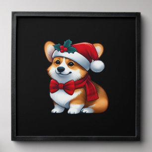 Corgi Claus A Pawsitively Merry Christmas Classic Peel And Stick Photo Tile