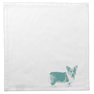 Corgi cocktail napkins