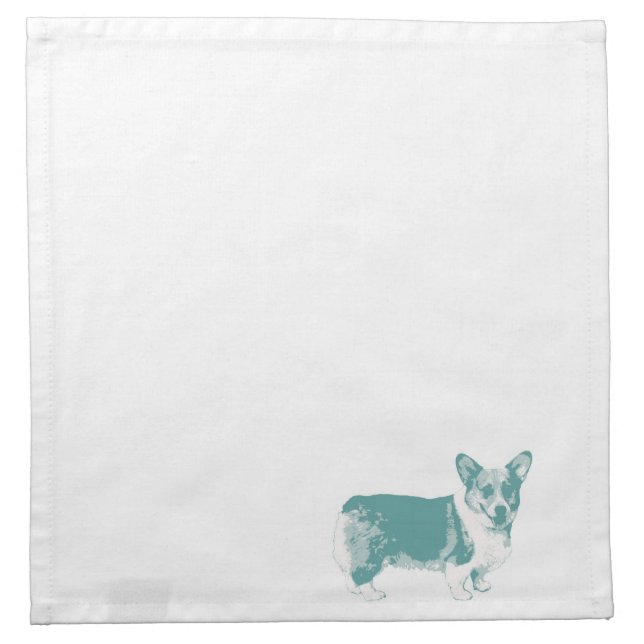 Corgi cocktail napkins (Front)