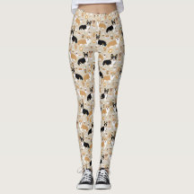 corgi christmas leggings