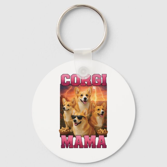 Corgi Copy Copy Keychain (Front)