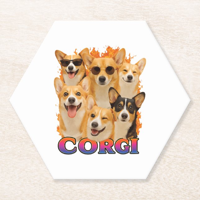 Corgi Copy Paper Coaster (Front)