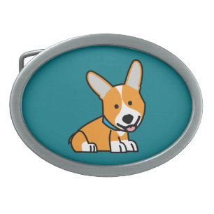 Corgi Corgis dog puppy doggy happy Pembroke Welsh Belt Buckle