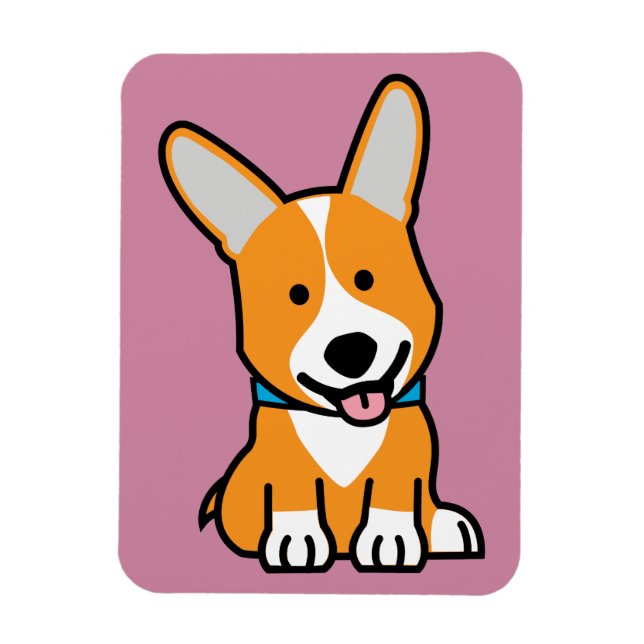 Corgi Corgis dog puppy doggy happy Pembroke Welsh Magnet (Vertical)