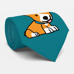 Corgi Corgis dog puppy doggy happy Pembroke Welsh Neck Tie