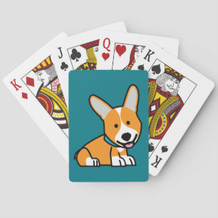 Corgi Corgis dog puppy doggy happy Pembroke Welsh Poker Cards
