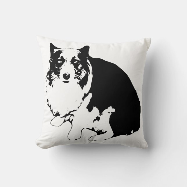 Corgi Couch Companion Throw Pillow (Front)