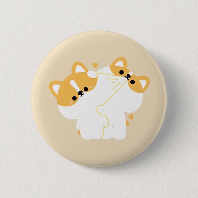 Corgi Couple Button (Front)