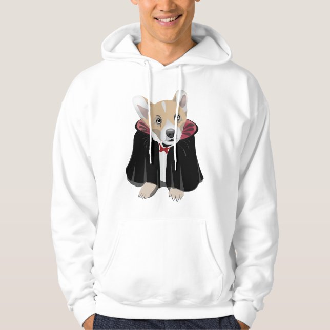 Corgi Cula Halloween Hoodie (Front)