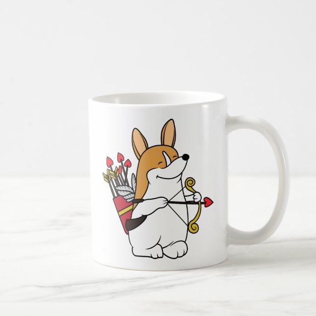 Corgi Cupid Valentine's Day Mug (Right)