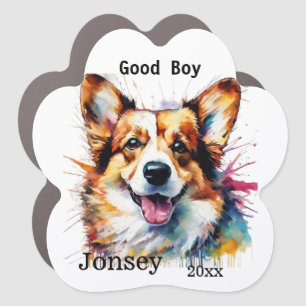 Corgi Custom Photo Car Magnet