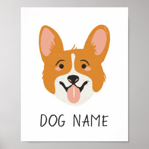 CORGI Customisable - Add Your Dog's Name Poster