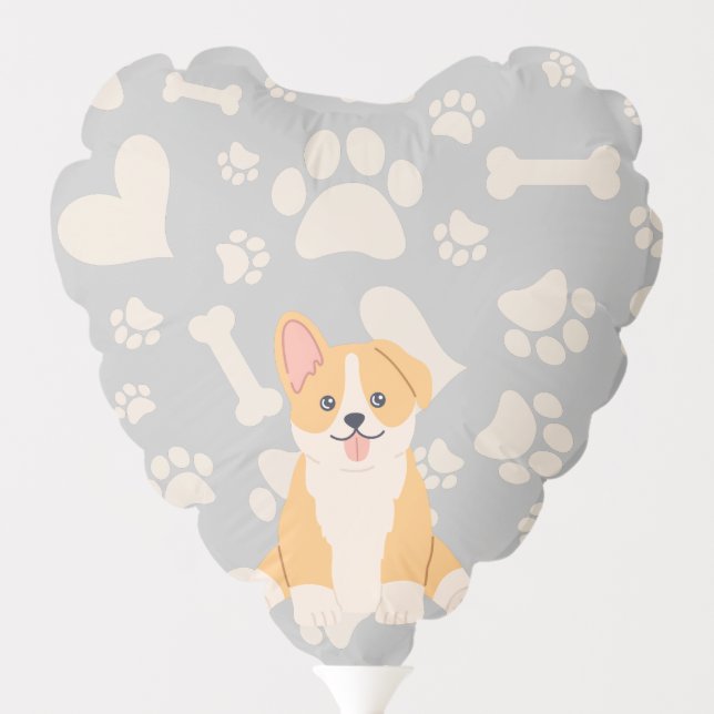 Corgi Cute Balloon (Back)