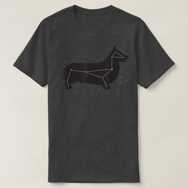 Corgi   Cute Constellation Dog Tee for Pet Parents (Design Front)