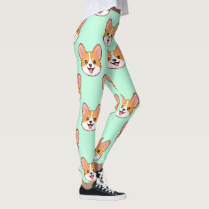Corgi Cute Dog Lover Pattern Leggings