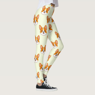 Corgi Cute Dog Lover Pattern Leggings