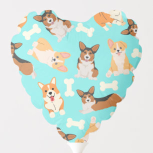 Corgi Cute Pattern Balloon