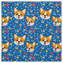 corgi cuteness fabric