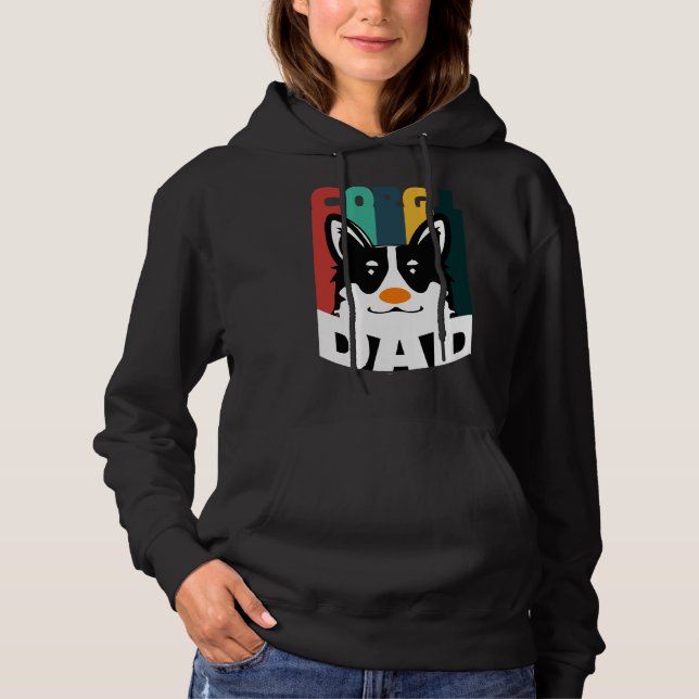 Corgi Dad  550 Hoodie (Front)
