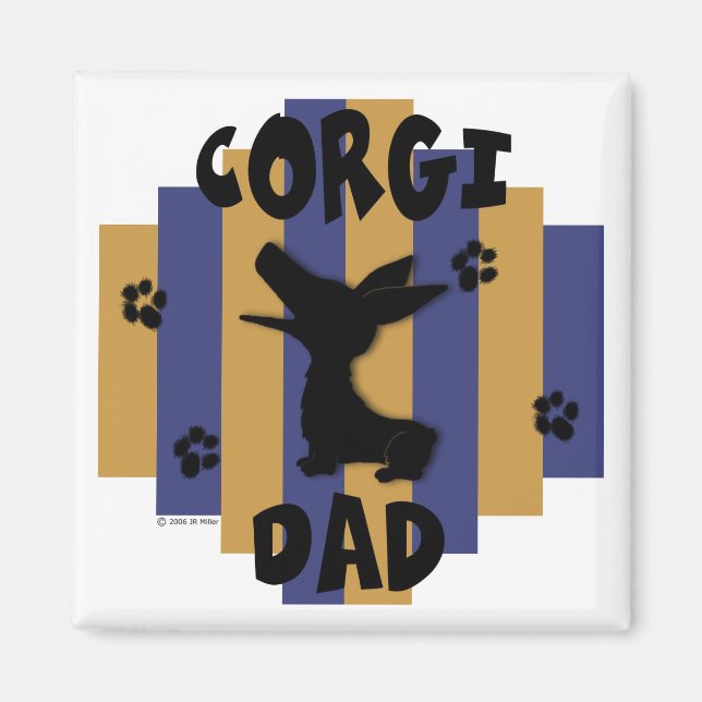 Corgi Dad Magnet (Front)
