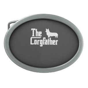 Corgi Dad the Corgfather Funny Corgi Lover Shirt G Belt Buckle