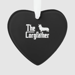 Corgi Dad the Corgfather Funny Corgi Lover Shirt G Ornament