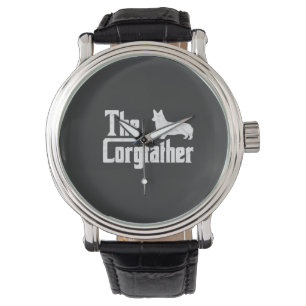 Corgi Dad the Corgfather Funny Corgi Lover Shirt G Watch