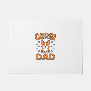 Corgi Dad Vintage Engraving Dog Lover Shirt_1 Doormat