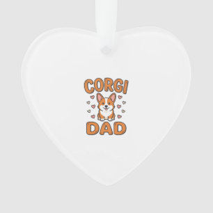 Corgi Dad Vintage Engraving Dog Lover Shirt_1 Ornament