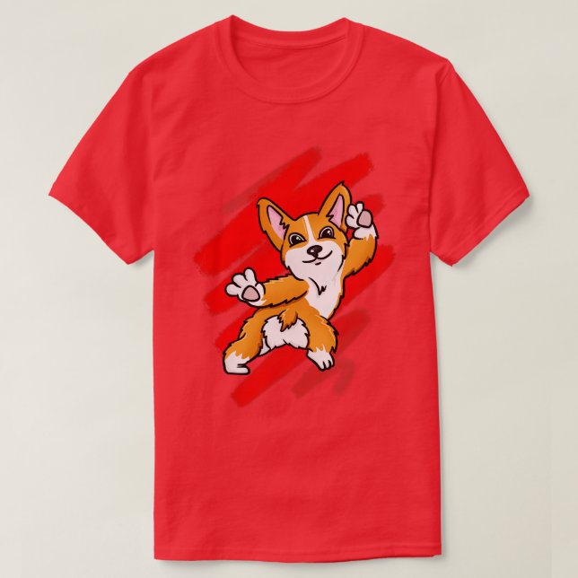 Corgi Dancing T-Shirt (Design Front)