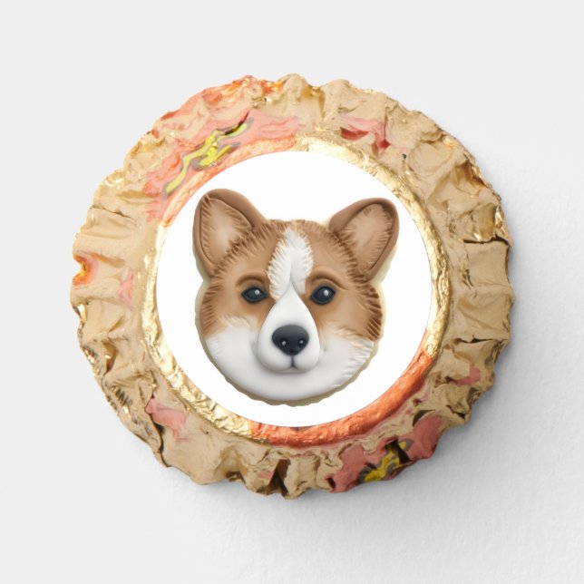 Corgi Dog 3D Inspired Reese's Peanut Butter Cups (Front)