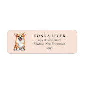 Corgi Dog Address Label (Front)