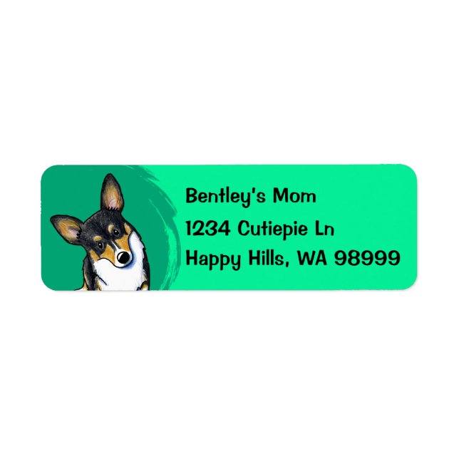  Corgi Dog Address Labels (Front)