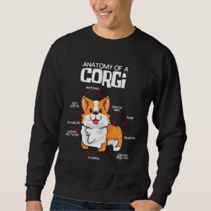 Corgi Dog Anatomy Of The Corgi Sweatshirt