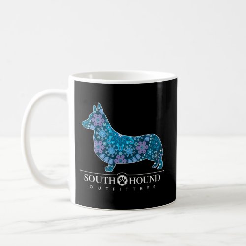 Corgi Dog Bohemian Snowflake Pattern Coffee Mug