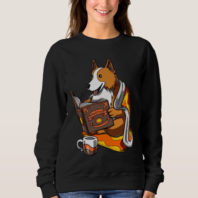Corgi Dog Book Sweatshirt (Front)