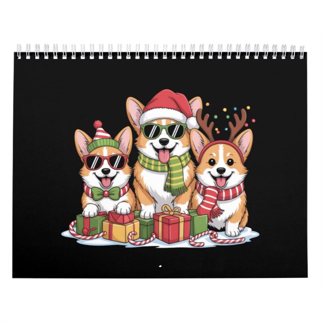 Corgi Dog Christmas Mom Dog Lover Holiday Gift Calendar (Cover)