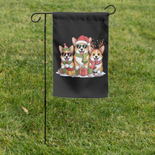 Corgi Dog Christmas Mom Dog Lover Holiday Gift Garden Flag
