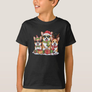 Corgi Dog Christmas Mom Dog Lover Holiday Gift T-Shirt