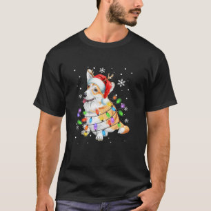 Corgi dog Christmas Sweater Dog Xmas Lights
