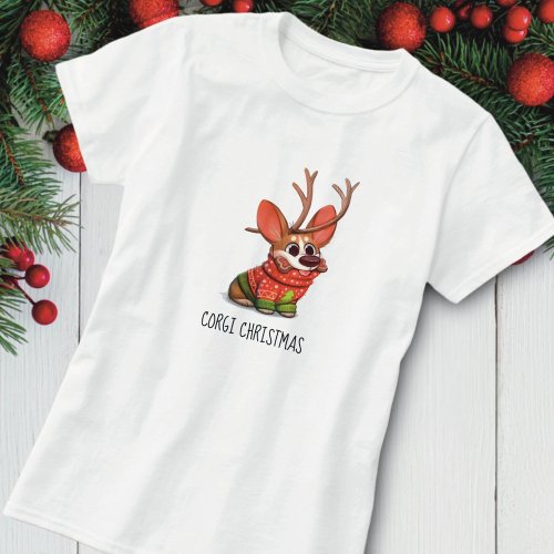 Corgi Dog Christmas T_Shirt