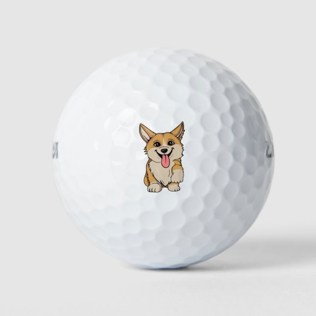 Corgi Dog Corgi Lover Gifts Golf Balls (Front)