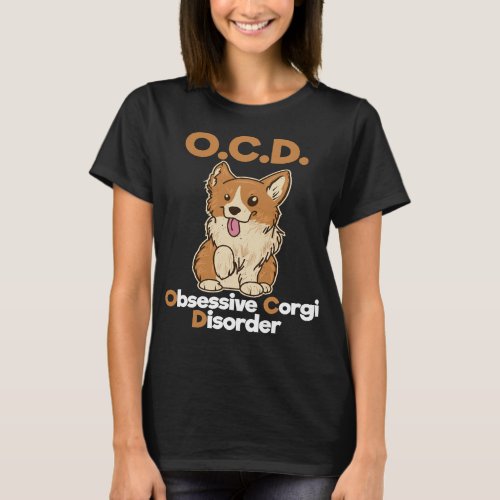 Corgi Dog Corgis Official Gassi Corgi Holder Femal T_Shirt