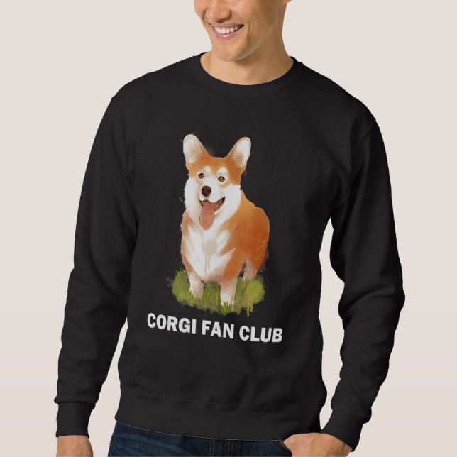 Corgi Dog Cute Playful Puppy Sweatshirt (Front)