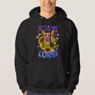 Corgi Dog Cute Puppy Girl Woman Hoodie