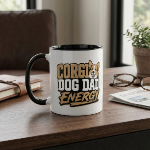 Corgi Dog Dad Energy Mug